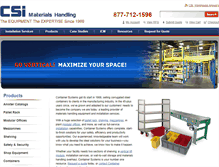 Tablet Screenshot of containersystems.com